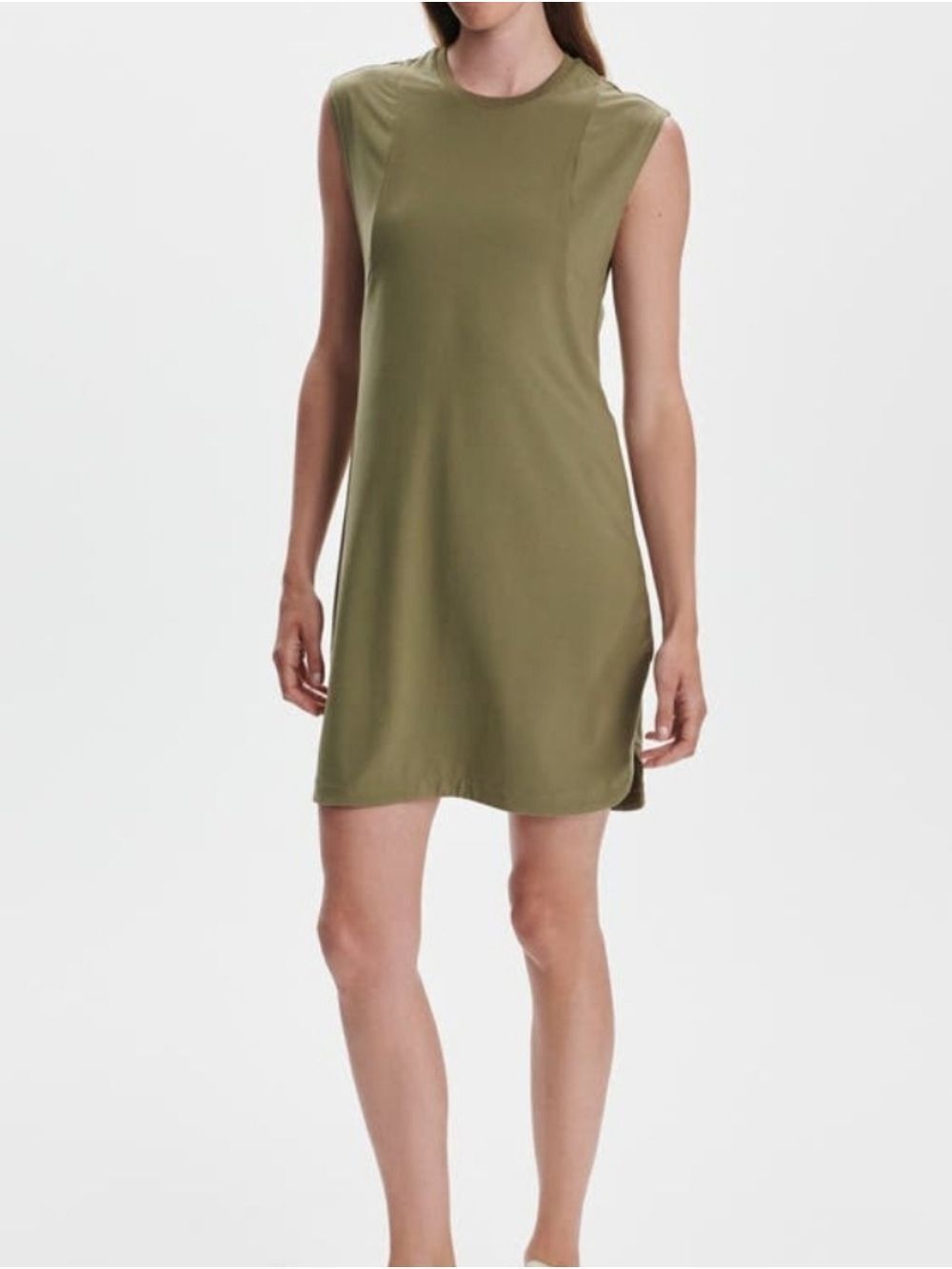 Varley Naples Dress 31.5 In Dusky Green Size X-Large